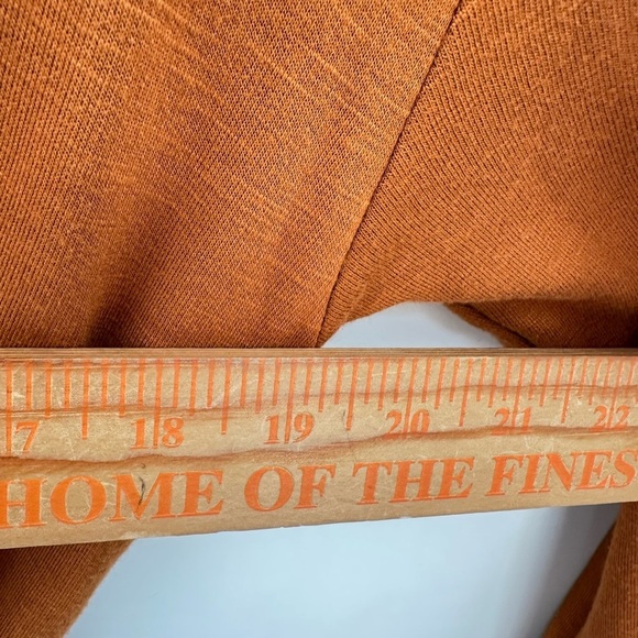 ANTHROPOLOGY DAILY PRACTICE woman Rushed rust soft stretch trendy cozy dress M - Picture 12 of 15